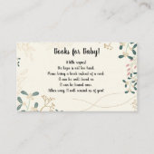 Bearbeitbare Blätter Babys Library Enclosure Card Begleitkarte (Vorderseite)