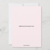 Bearbeitbare Blume Cocktails und Gespräche Einladung (Rückseite)