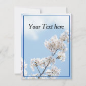 bearbeitbare Blume Feiertagskarte (Vorderseite)