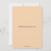 Bearbeitbare Blumen und Schwünge Einladung (Rückseite)