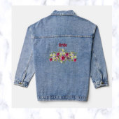 Bearbeitbare Blumenübersicht Jeansjacke