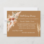 Bearbeitbare Bohemische Einladung zur Verlängerung (Vorderseite)