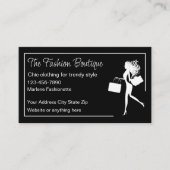 Bearbeitbare Boutique-Visitenkarten Visitenkarte (Vorderseite)