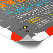 Bearbeitbare Bowling-Spendenflyer Poster (Ecke)