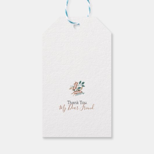 Bearbeitbare Brotquoten Geschenkanhänger (Rückseite)