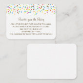 Bearbeitbare Bücher für die Beipackkarte des Babys Begleitkarte (Vorne/Hinten)