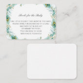 Bearbeitbare Bücher für die Beipackkarte des Babys Begleitkarte (Vorne/Hinten)