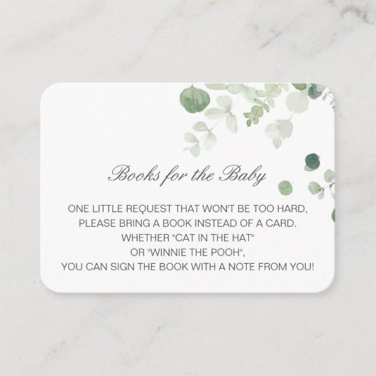 Bearbeitbare Bücher für die Beipackkarte des Babys Begleitkarte (Vorderseite)