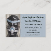 Bearbeitbare CPAP Respiratory Services Business Ca Visitenkarte (Vorderseite)