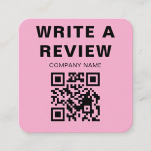 Bearbeitbare Dankeskarten mit rosa Logo Begleitkarte