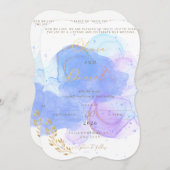 Bearbeitbare Datei für Hochzeitseinladungsdesign Save The Date (Vorne/Hinten)