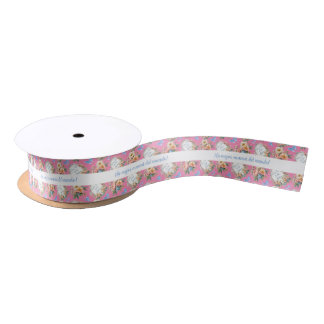 Bearbeitbare Dia de las Madres-Schleife Satinband