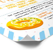 Bearbeitbare Donuts mit Papa-Fundraising-Flugblatt Poster (Ecke)