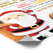 Bearbeitbare Donuts mit Santa-Flugblatt Poster (Ecke)