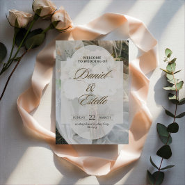 Bearbeitbare einfache Hochzeitseinladung Feiertagskarte