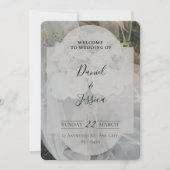 Bearbeitbare einfache Hochzeitseinladung Feiertagskarte (Vorderseite)