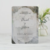 Bearbeitbare einfache Hochzeitseinladung Feiertagskarte (Stehend Vorderseite)