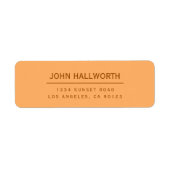 Bearbeitbare einfache Rückgabe (Vorne)