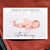 bearbeitbare Einführung der Collage Foto geburt Ankündigung