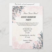 Bearbeitbare Einladungskarte für den Haushalt Einladung (Vorne/Hinten)