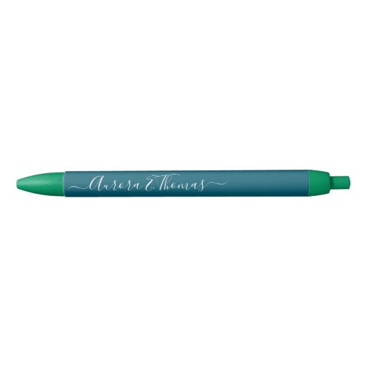 Bearbeitbare Farb-Calligrafie-Schrift Name Stift (Vorderseite)