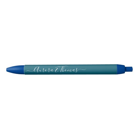 Bearbeitbare Farb-Calligrafie-Schrift Name Stift (Vorderseite)