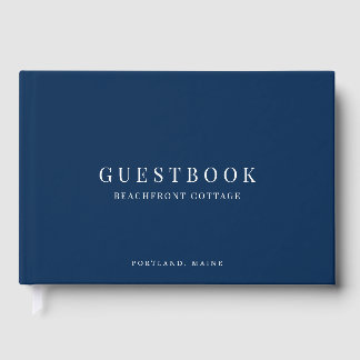Bearbeitbare Farbe Moderne klassische Ferienhausve Gästebuch