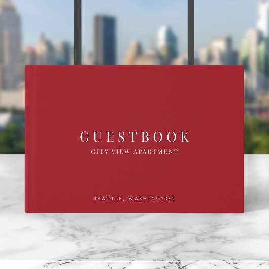 Bearbeitbare Farbe Moderne Klassische Ferienhausve Gästebuch