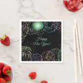 Bearbeitbare Fireworks Serviette (Beispiel)