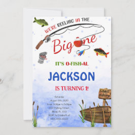 Bearbeitbare Fischerei zum Geburtstag Einladung