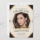 Bearbeitbare Foto-Sparklingrahmen für Geburtstage- Einladung (Vorderseite)