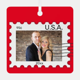 Bearbeitbare Fotografie Portrait Briefmarke Metall Ornament Aus Metall