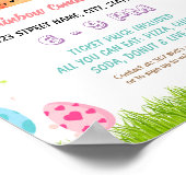 Bearbeitbare Fotos mit dem Ostersonnigen Flyer Poster (Ecke)