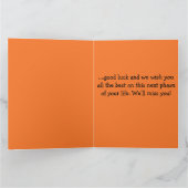 Bearbeitbare Freunde Kollegen Auf Wiedersehen und  Karte (Innenseite)