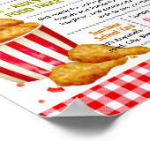 Bearbeitbare Fundraiser-Flugblatt für frittiertes Poster (Ecke)