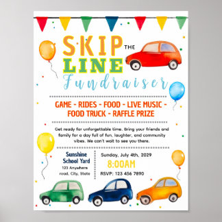 Bearbeitbare Fundraising-Flugblatt-Vorlage ohne Wa Poster