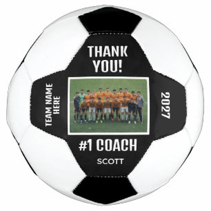 Bearbeitbare Fußballtrainer-Dankeschön-Team-Design Fußball