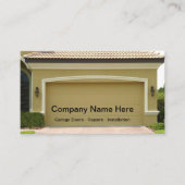 Bearbeitbare Garage Tür Moderne Visitenkarten Visitenkarte (Vorderseite)