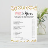 Bearbeitbare Geburtstagskarte für alle oder nie zu Einladung (Stehend Vorderseite)