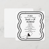 Bearbeitbare Geburtstagsparty Invi Hand Drawn Einl Einladung (Vorne/Hinten)