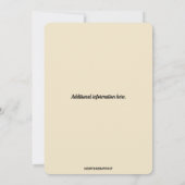 Bearbeitbare gelbe Pfingstrosen Einladung (Rückseite)