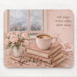 Bearbeitbare gemütliche Buchliebhaber-Schreibtisch Mousepad