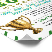 Bearbeitbare Golf-Spendenflyer Poster (Ecke)