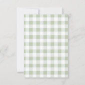 Bearbeitbare Green Traktor Farm Baby Dusche Dankeskarte (Rückseite)