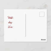 bearbeitbare Grußkarte "Das Auge einer Frau" Postkarte (Rückseite)