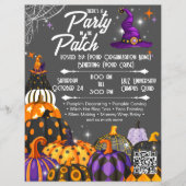 Bearbeitbare Halloween-Fundraiser-Flugblatt mit QR Flyer (Vorne)
