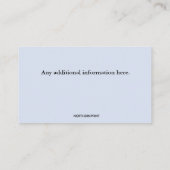 Bearbeitbare Hand Visitenkarte (Rückseite)