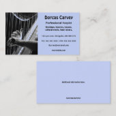 Bearbeitbare Harpist-Visitenkarte Visitenkarte (Vorne/Hinten)