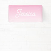 (Bearbeitbare) Hellrosa-Farb-Ombre und Ihr Text Banner (InSitu)