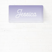 (Bearbeitbare) Hellviolette Ombre-Farbe & Ihr Text Banner (InSitu)
